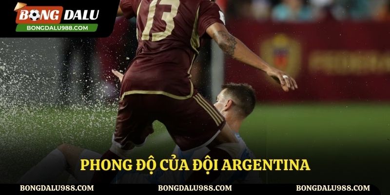 Phong độ gần đây của Argentina